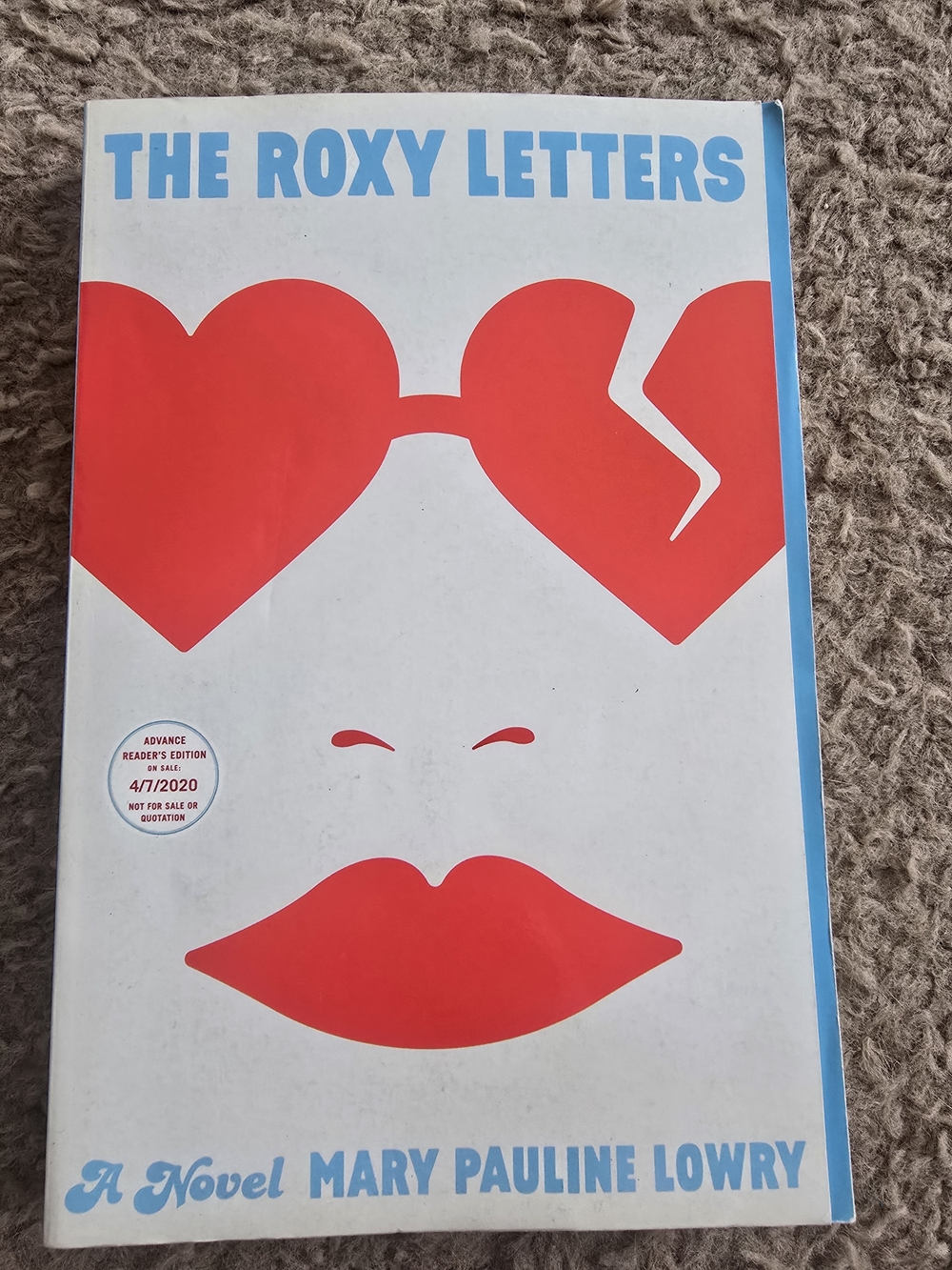 4/$15 The Roxy Letters by Mary Pauline Lowry